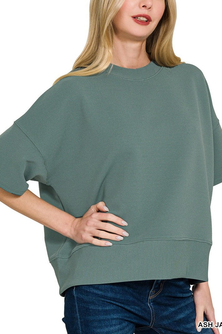 Ellie Favorite Banded Top- 4 colors!