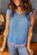 Layla Contrast Trim Sweater Tank