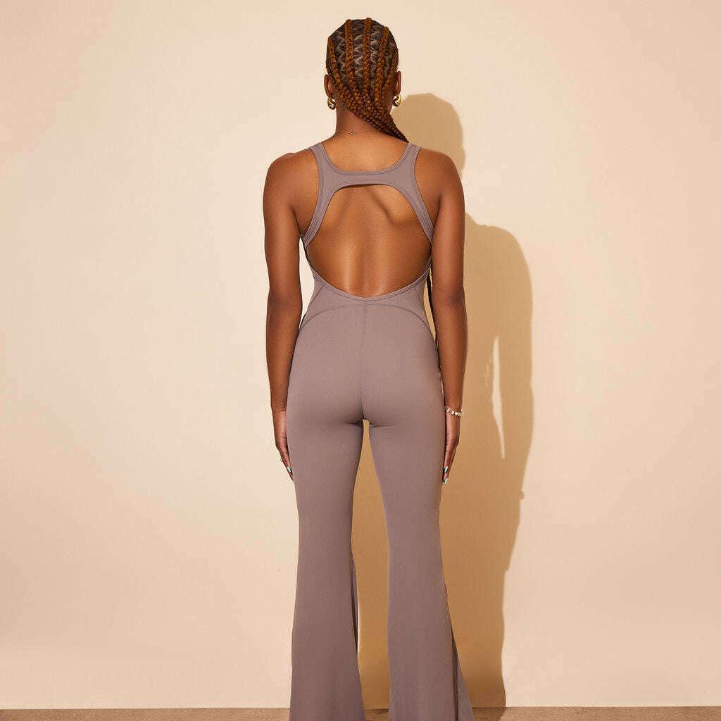 'Safari Jumpsuit' - Camal - Shop Éstella B.