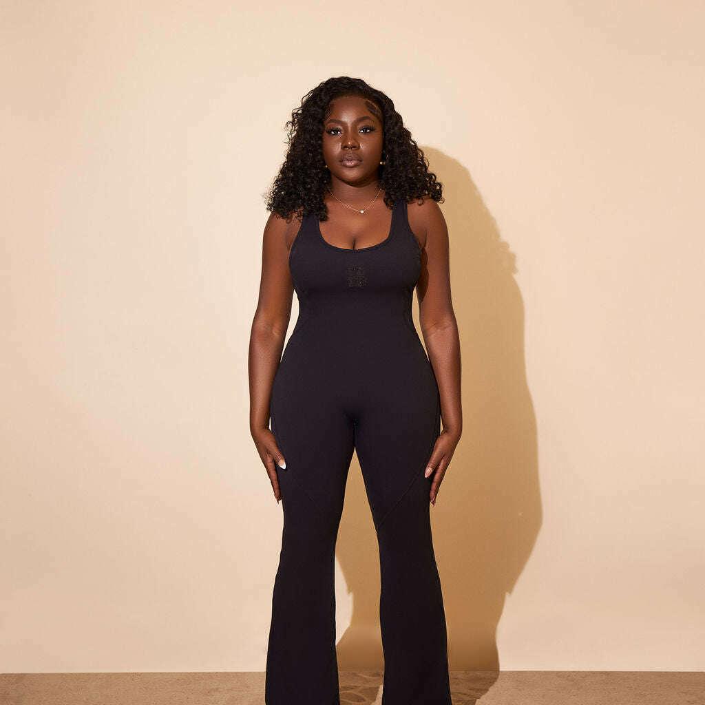 'Safari Jumpsuit' - Black - Shop Éstella B.